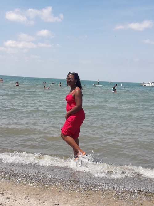 Blessing walking on the beach